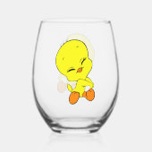 チチちゃん ステムなしワイングラス (裏面)