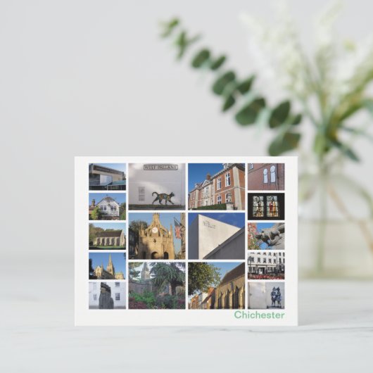 チチェスターのマルチイメージ ポストカード (スタンド正面)