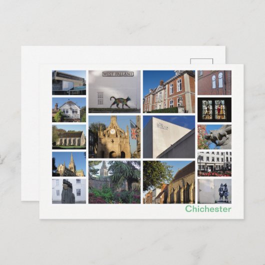 チチェスターのマルチイメージ ポストカード (正面/裏面)