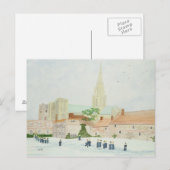 チチェスター大聖堂と客室 ポストカード (正面/裏面)