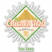 チチェンイッザメキシコレトロマヤンヴィンテージユカタン シール (正面)