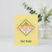 チチェンイッザメキシコレトロマヤンヴィンテージユカタン ポストカード (スタンド正面)