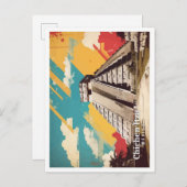 チチェンイツザメキポップ・アートのシコアートトラベルイラストレーション ポストカード (正面/裏面)