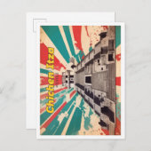 チチェンイツザメキポップ・アートのシコアートトラベルイラストレーション ポストカード (正面/裏面)