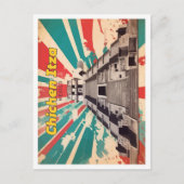 チチェンイツザメキポップ・アートのシコアートトラベルイラストレーション ポストカード (正面)