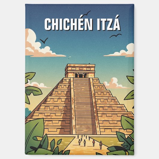 チチェン・イッツァ メキシコ 旅行 マグネット (正面)