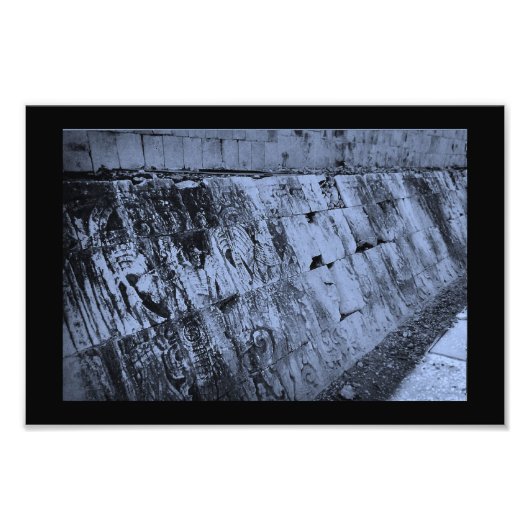 チチェンitzaボールコート壁 フォトプリント            (正面)