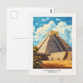 チチェンItzaメキシコ旅行はがき ポストカード (正面/裏面)