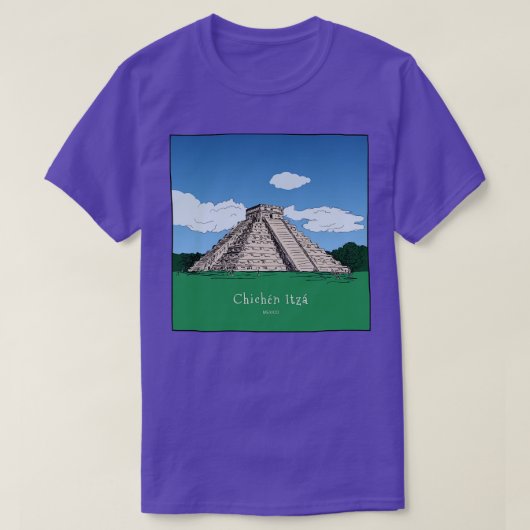 チチェンitza寺跡メキシコ1 tシャツ (デザイン正面)