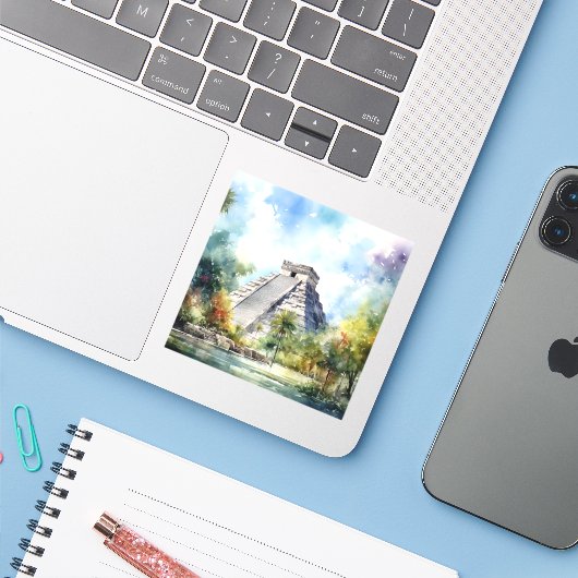 チチェンItza シール (ノートパソコンとiPhone)