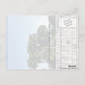 チチェンItza、スカルのTzompantli-Wall ポストカード (裏面)