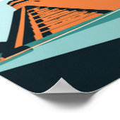 チチェンItza Mayan Temple in Mexico ポスター (角)