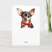 チチホアホアパピードッグ誕生日 カード (裏面)