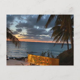 チチ・アン・チャーリーの夕日のはがき ポストカード