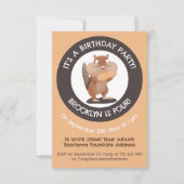 チッおもしろいプパーソナライズされたマンガ 招待状 (正面)