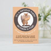 チッおもしろいプパーソナライズされたマンガ 招待状 (スタンド正面)