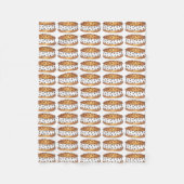 チッウィッチチョコレートチップアイスクリームサンドイッチグルメ フリースブランケット (正面)