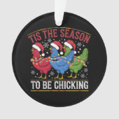 チッキングクリスマスチキンウェスタン オーナメント (正面)