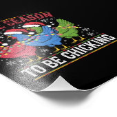 チッキングクリスマスチキンウェスタン フォトプリント            (角)