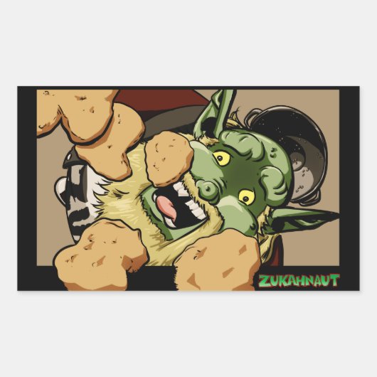 チッキーナグズ 長方形シール (正面)