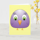 チッキーB紫 カード (黄色い花)