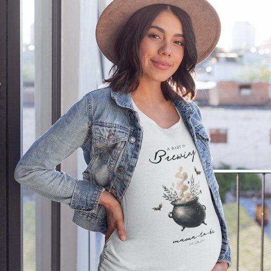 チックな「赤ちゃんができてるよ」ハロウィンベビーシャワー Tシャツ