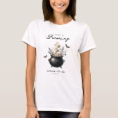 チックな「赤ちゃんができてるよ」ハロウィンベビーシャワー Tシャツ (正面)