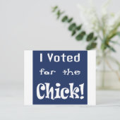 チックに投票した ポストカード (スタンド正面)