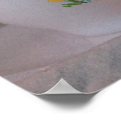 チックインヴィンテージティーカップ ポスター (角)