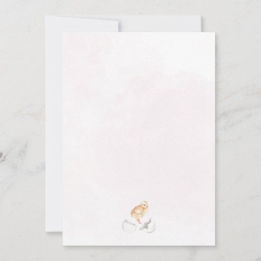 チックイースターブランチ&エッグ狩り招待状 招待状 (裏面)