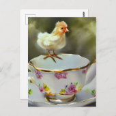 チックオンヴィンテージティーカップ ポストカード (正面/裏面)