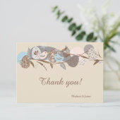 チックカップピンク&ブルー サンキューカード (スタンド正面)