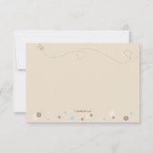 チックカップピンク&ブルー サンキューカード (裏面)