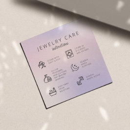 チックジュエリーケア方法 ビジネス感謝 エンクロージャーカード