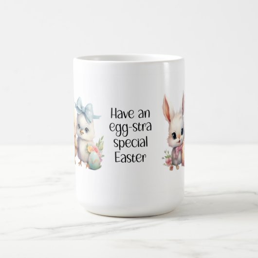 チックスとブンニーハッピーイースターセラミックマグカップ コーヒーマグカップ (中央)