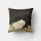 チックスとマザーシルキーチキン クッション (裏面)