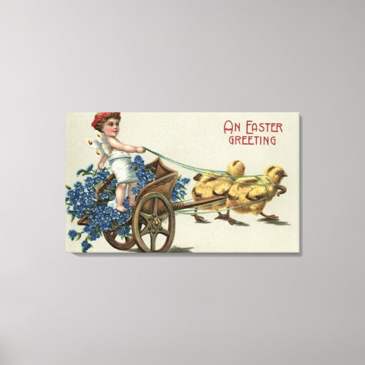 チックスに引き寄せられたチャリオットのトガの子供 キャンバスプリント (正面)