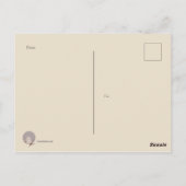 チックスカップル赤ちゃんシャワーありがとうはがき ポストカード (裏面)