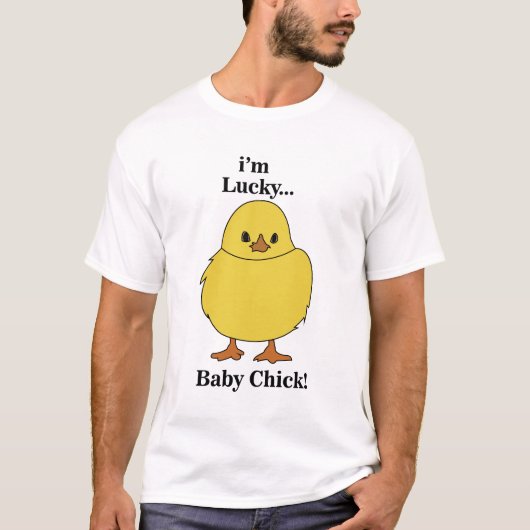 チックス私はラッキーベビーシック Tシャツ (正面)
