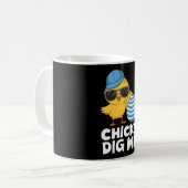 チックス私イースターエッグおもしろい狩り コーヒーマグカップ (正面左)