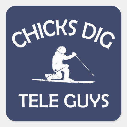 チックスDig Tele Guys スクエアシール (正面)