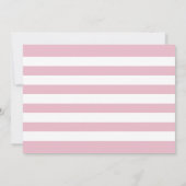 チックダエレガントスティバラフローラガールベビーシャワー 招待状 (裏面)