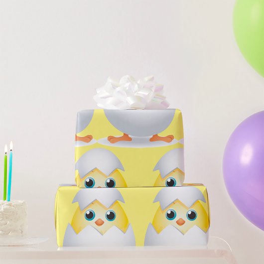 チックハッチイエローチキンラッピング紙 ラッピングペーパー