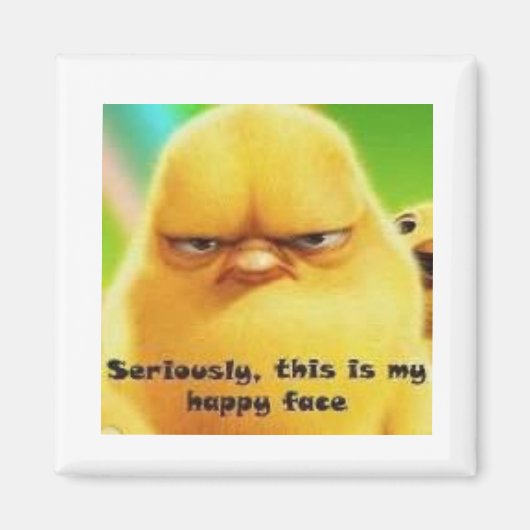 チックハッピー顔 マグネット (正面)