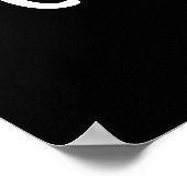 チックピーおもしろいスガールピープンダークBG ポスター (角)