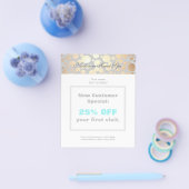 チックフェイク金ゴールドリーフサークルチラシ チラシ (シングル)