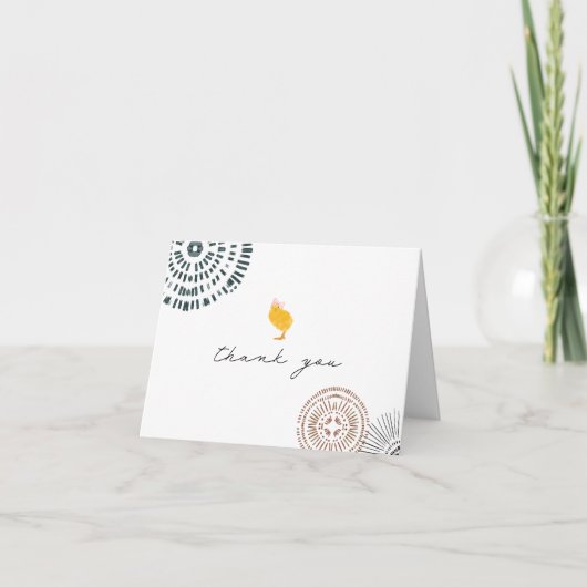 チックボウありがとう サンキューカード (正面)