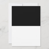 チックミニマルタイポグラフィバタフライブライダルシャワー 招待状 (裏面)