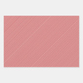 チックレッドイエロー白黒タータンチェックアートパターン ラッピングペーパーシート (正面3)