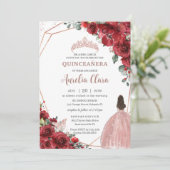 チックレッドフローラバラ金ゴールドガールドレスキンセアニラ 招待状 (スタンド正面)